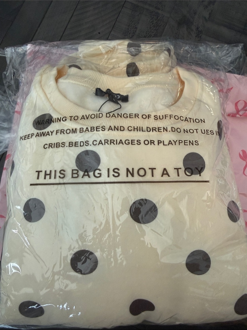 PaperMoon Yellow and brown polla Dot sweatshirt/Short Set